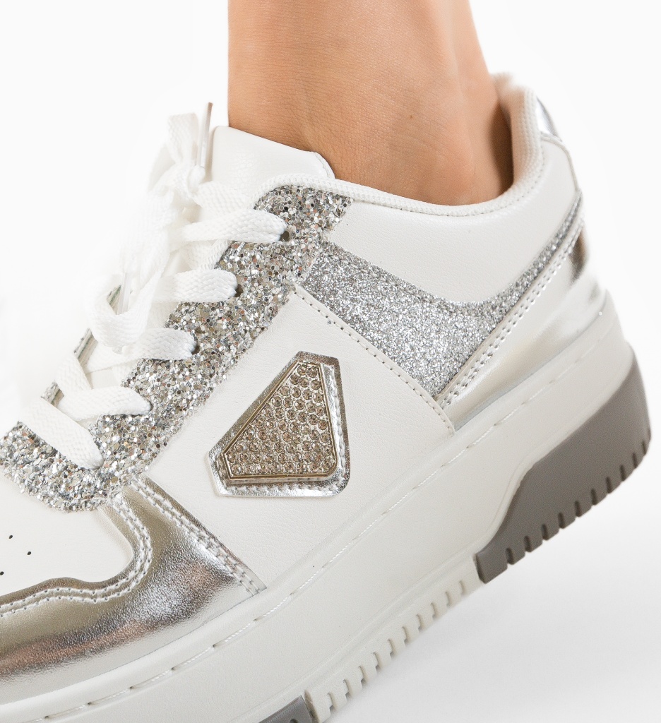 Pantofi Sport Celestino Argintii - Confort Maxim - imagine 5