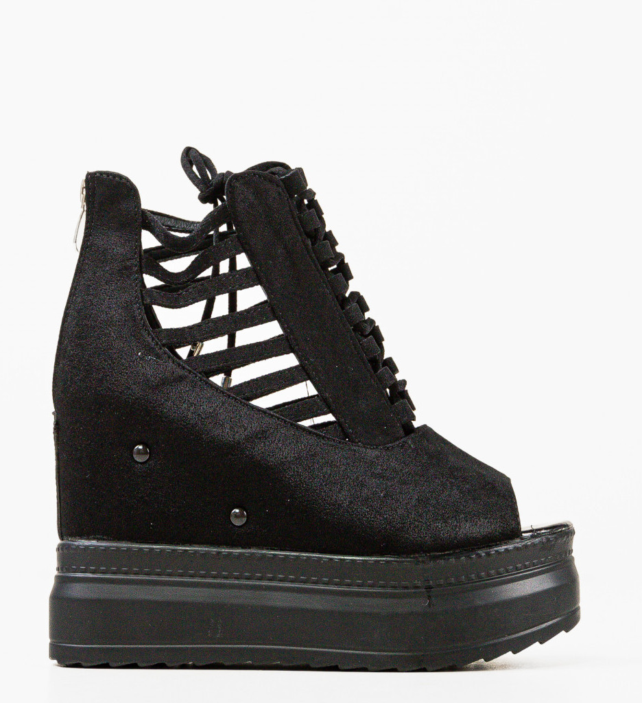 Platforme Dama Danyt Negre - Stil si Confort - imagine 2