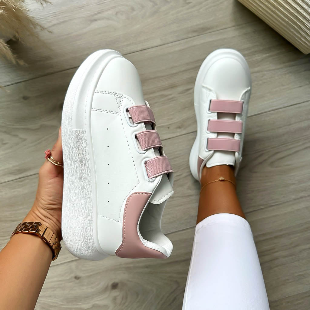 Adidași Dama Albi cu Roz - Confort și Stil