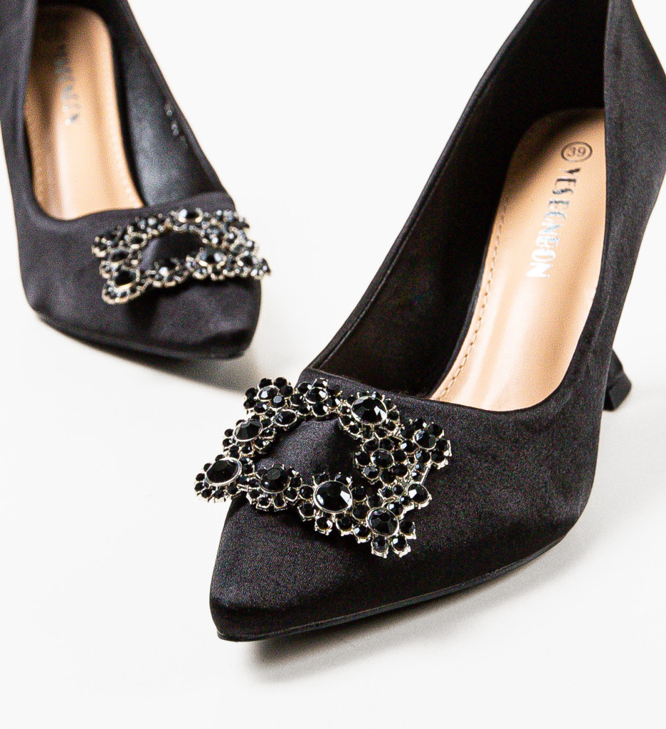 Pantofi Rosario Negri Eleganți cu Toc - imagine 5