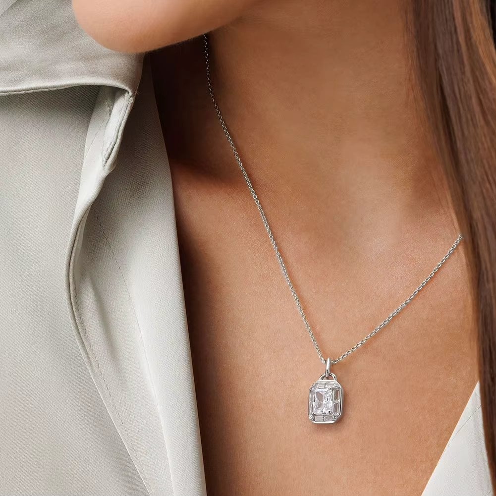 Lantisor Argint 925 Delis cu Zirconiu Elegant - imagine 2