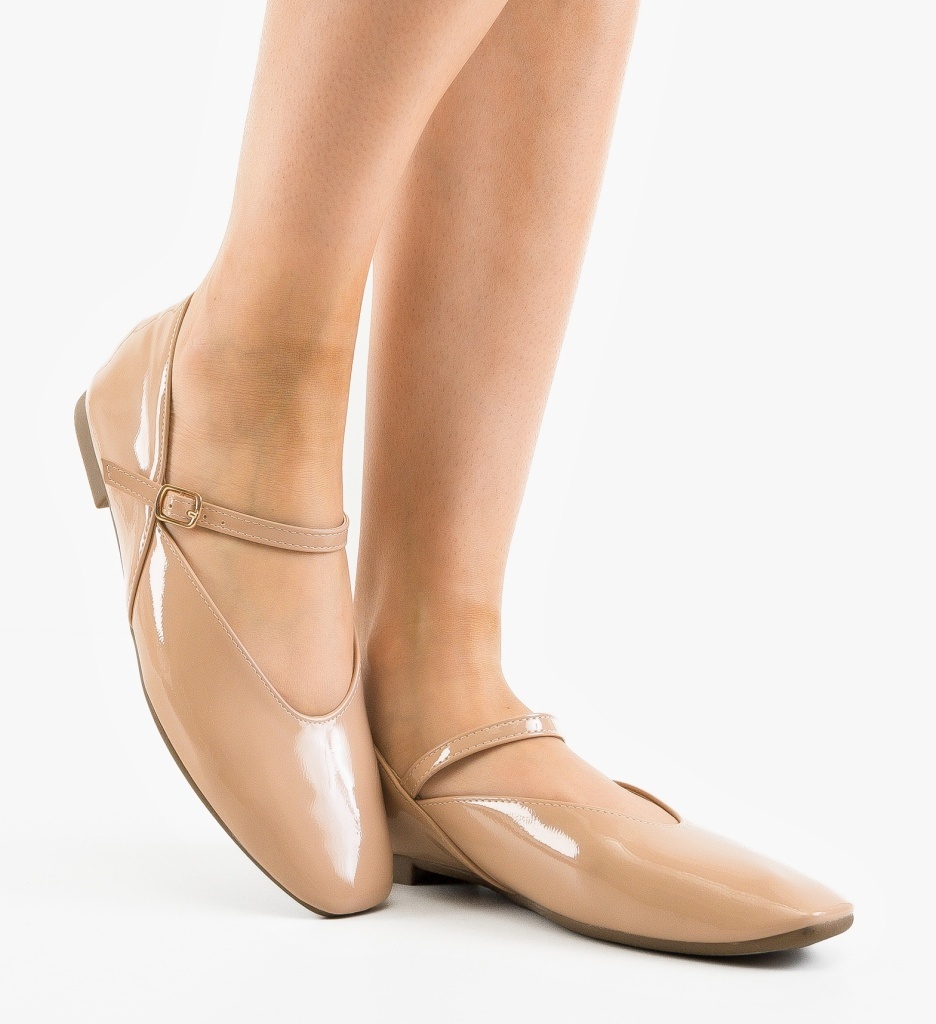 Balerini Dama Perre Bej Eleganți și Confortabili - imagine 6