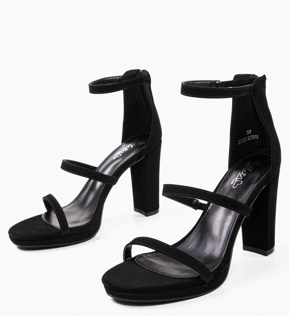 Sandale Toc Ruger Negre - Stil și Eleganță - imagine 10