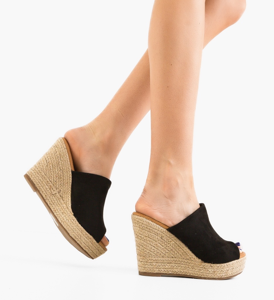 Sandale Platforme Freyja Negre | Eleganță Modernă - imagine 3