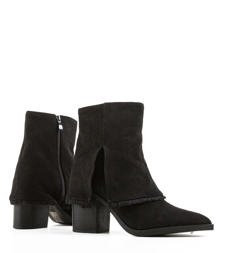 Botine Dama Keith Negre Elegante - imagine 8