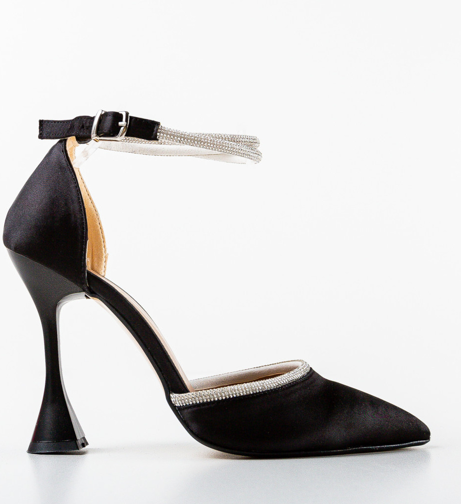 Pantofi Dama Shug Negri cu Toc Elegant - imagine 5