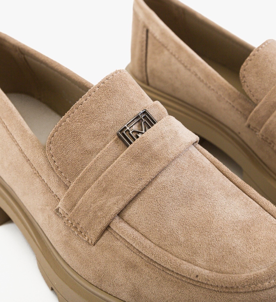 Pantofi Casual Dama Calform Bej Confortabili - imagine 4