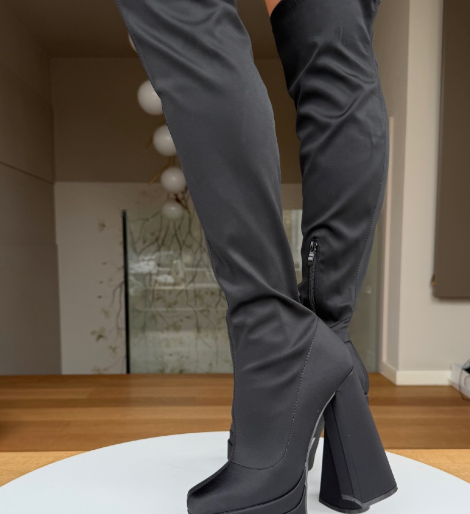 Cizme Dama Negre Uberba - Eleganta & Confort - imagine 12