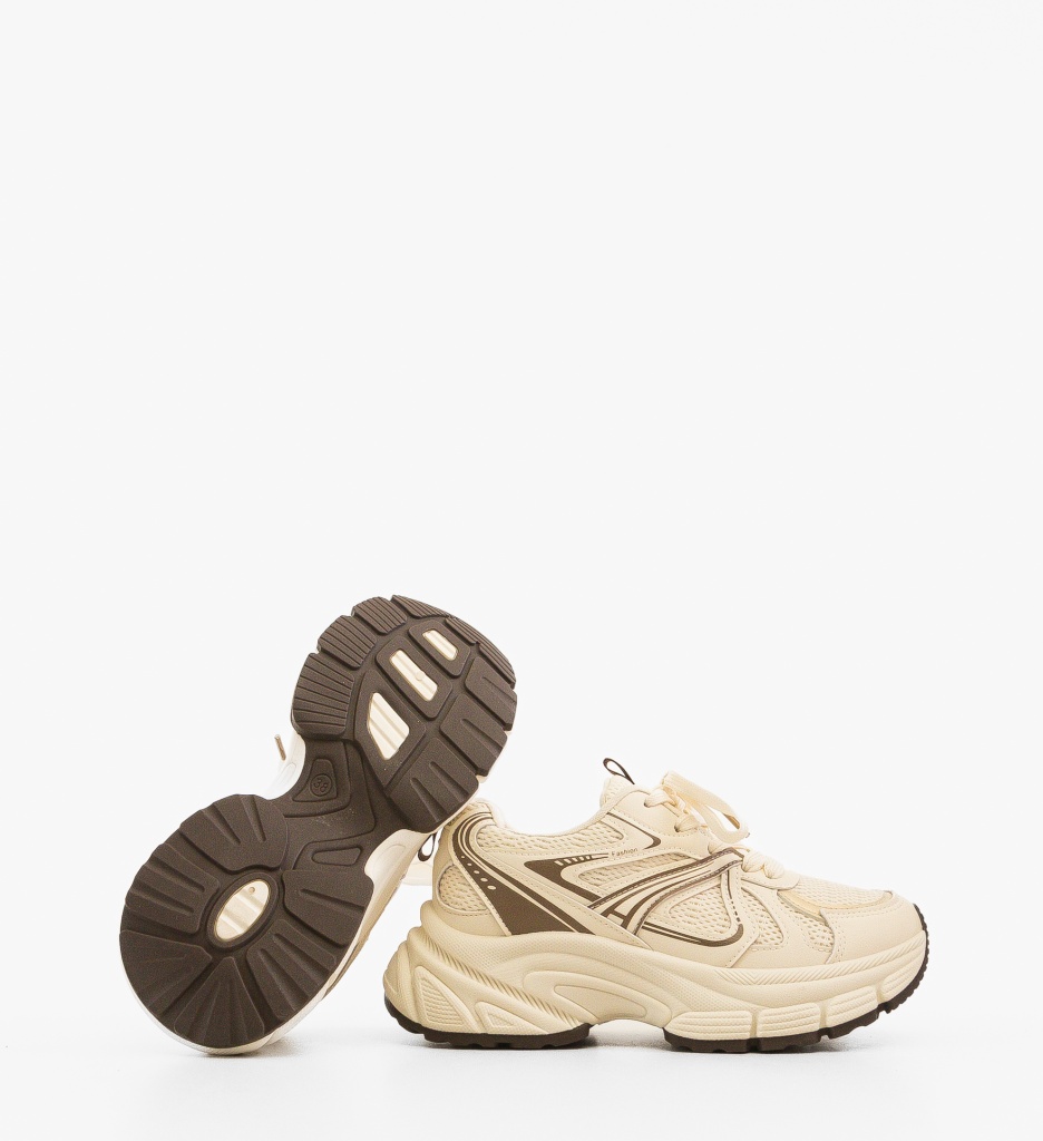 Sneakers Dama Bej Liisa 2 | Confort Zilnic - imagine 5
