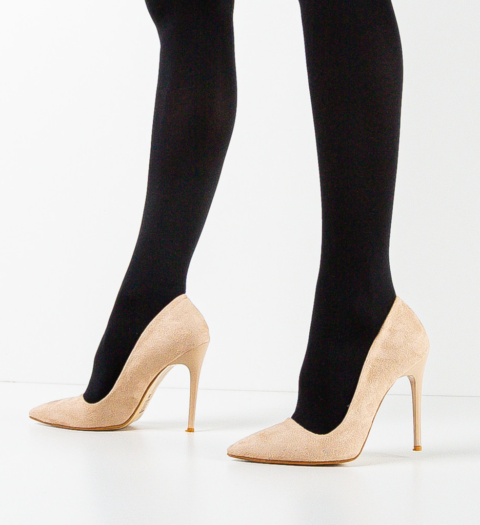 Pantofi Dama Pefeba Bej | Eleganță și Stil - imagine 2