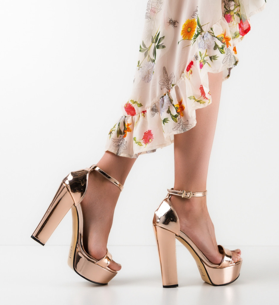Sandale cu Toc Rasmus Roze | Eleganță Asigurată - imagine 5