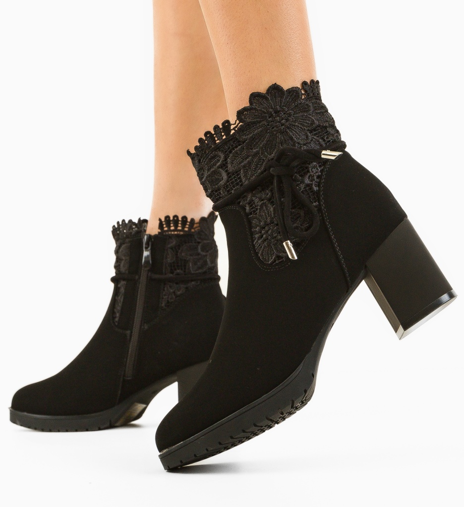 Botine Nelnel Negre | Eleganță și Confort