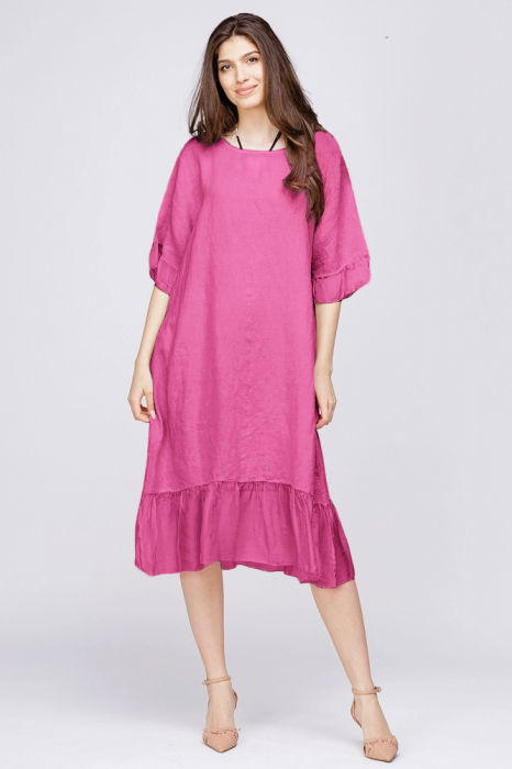Rochie In Fucsia Rosa 99 | Eleganta Naturală