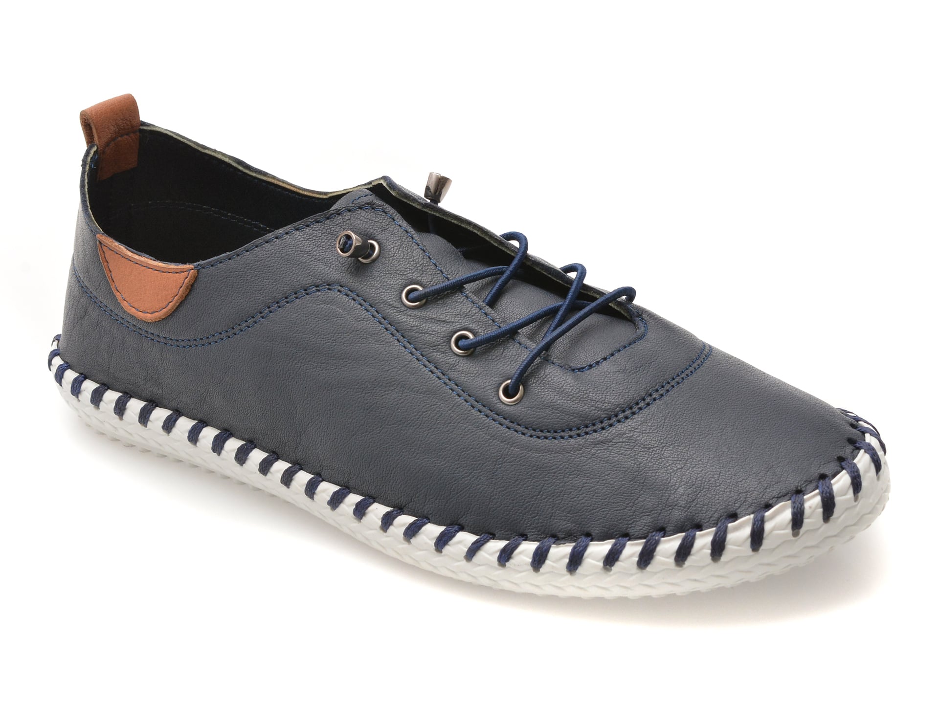 Pantofi LUNAR Bleumarin Piele Naturala | Shoozy