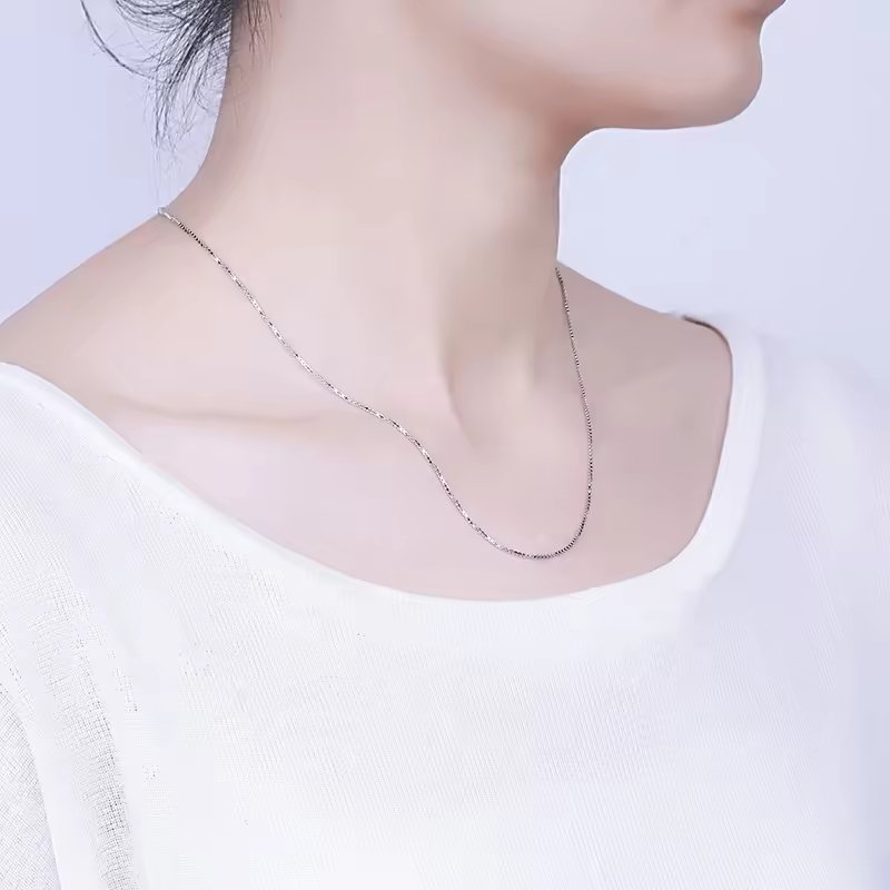 Lanțisor argint 925 placat cu rodiu, Haifeng JW1397 - imagine 2