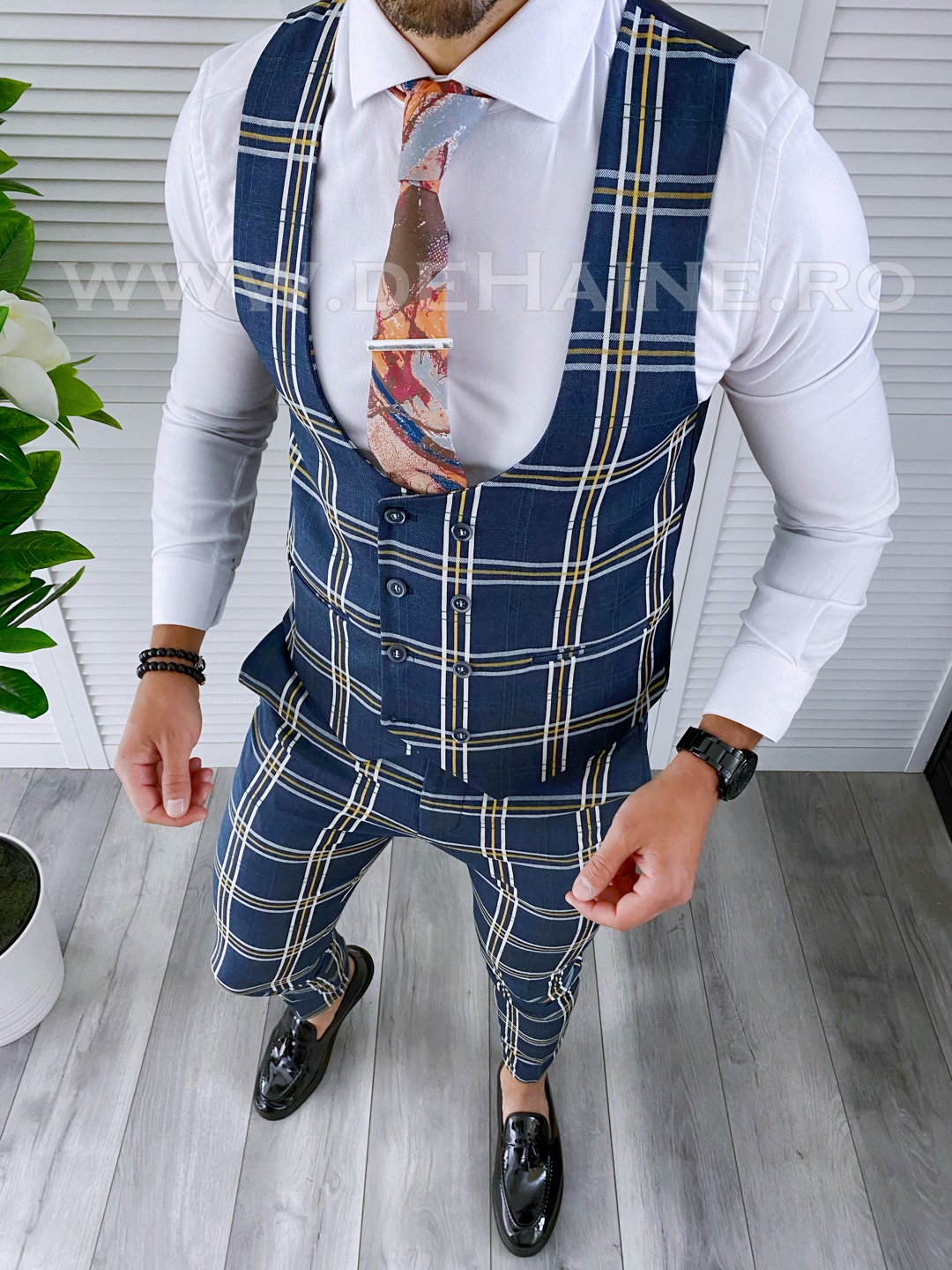 Compleu Barbati Vesta si Pantaloni Elegant