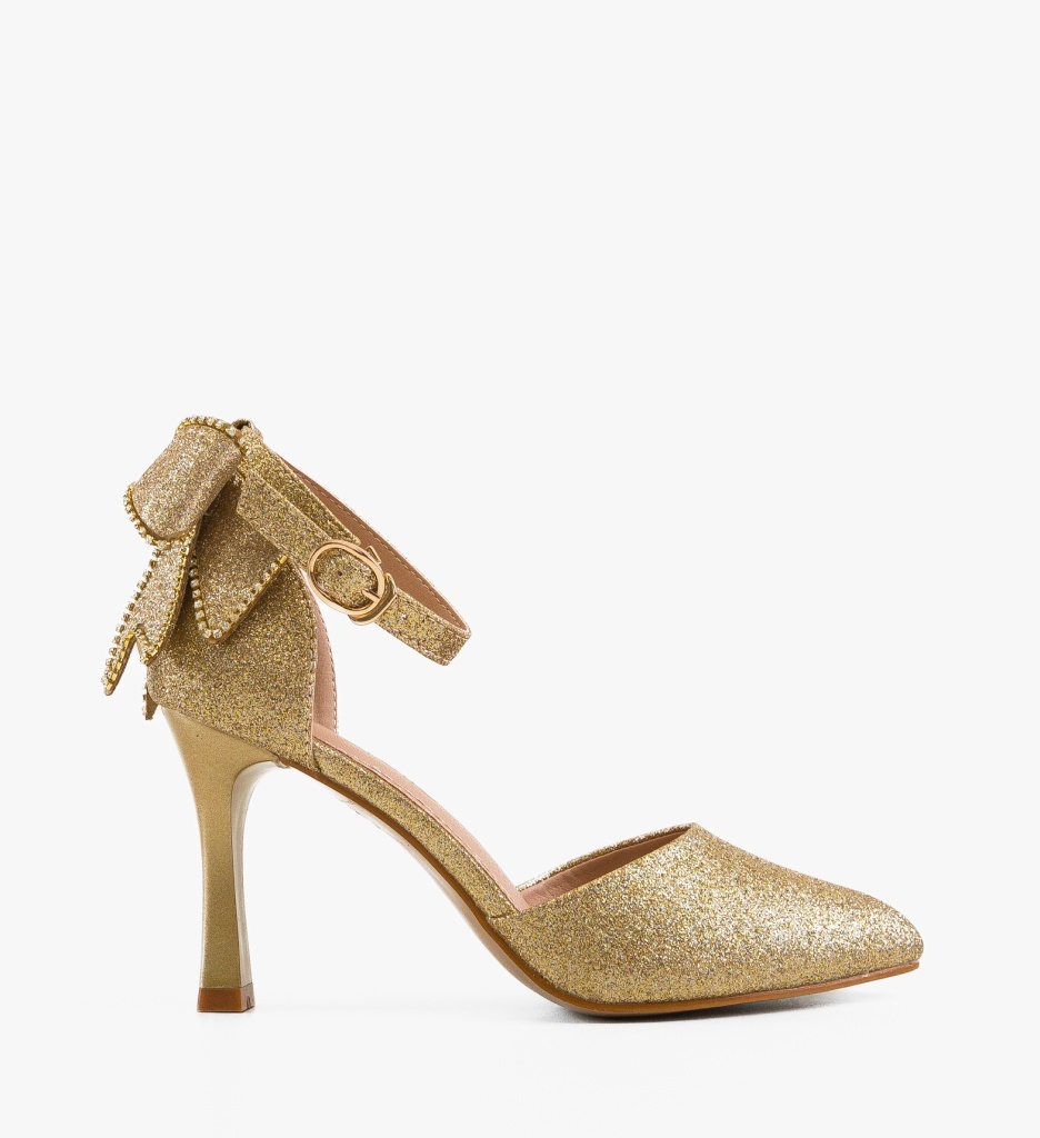 Pantofi cu Toc Dyhys Aurii – Eleganță și Stil - imagine 6