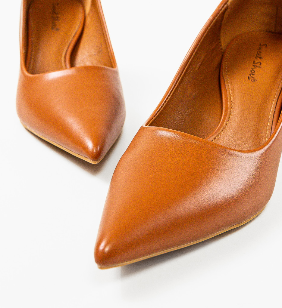 Pantofi Reid Camel cu Toc Eleganți - Stil și Confort - imagine 7