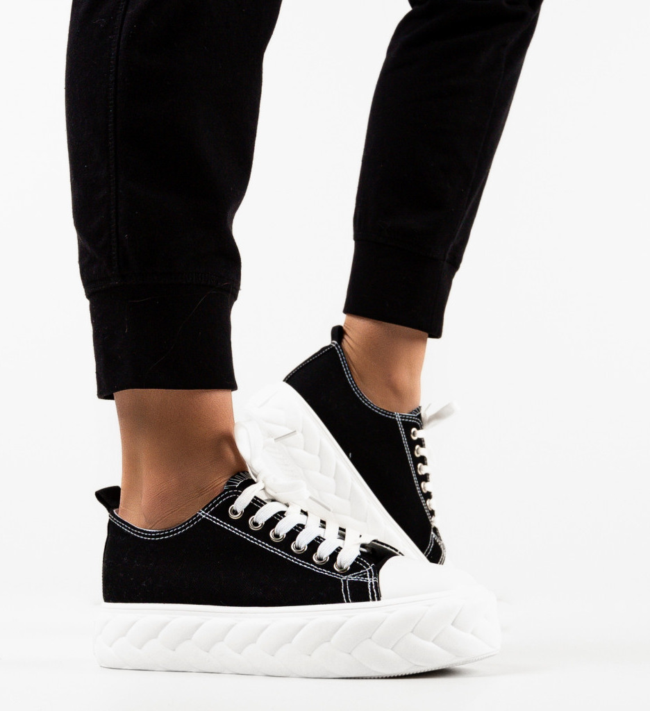 Sneakers Rogers Negri Dama - Confort și Stil - imagine 3