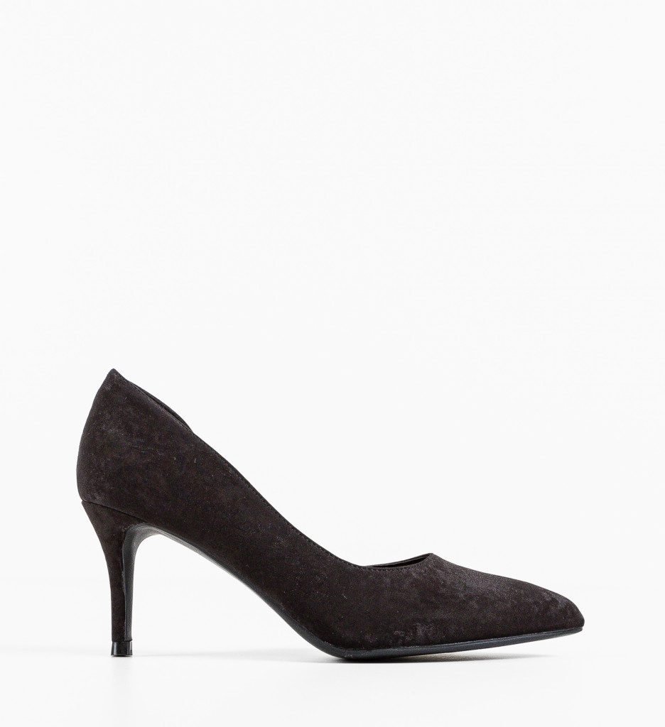 Pantofi Zahrao Negri cu Toc Eleganți - imagine 3