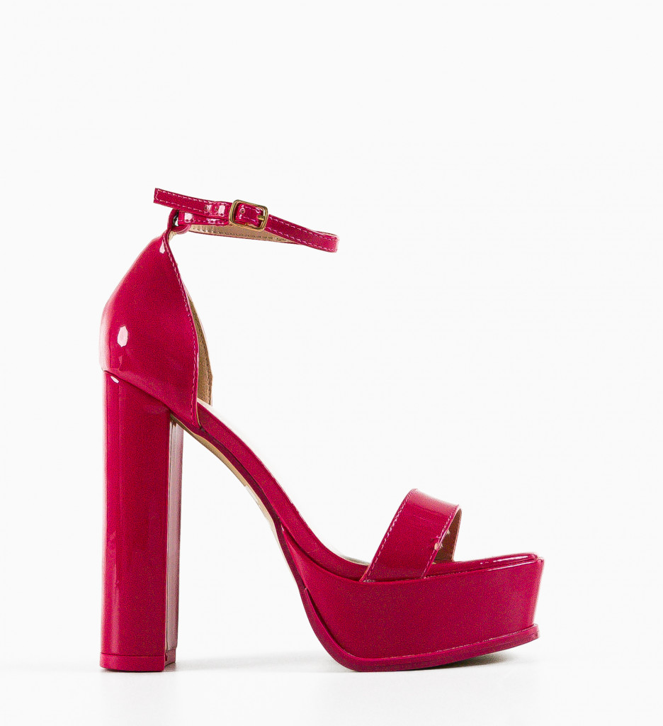 Sandale cu Toc Buhy Fuchsia | Eleganță și Stil - imagine 5