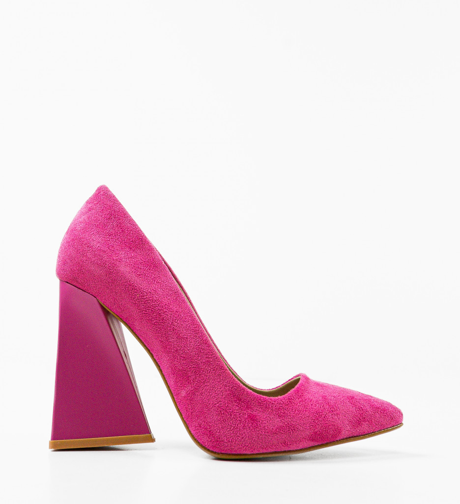 Pantofi Tyapa Roz cu Toc Eleganți - imagine 4