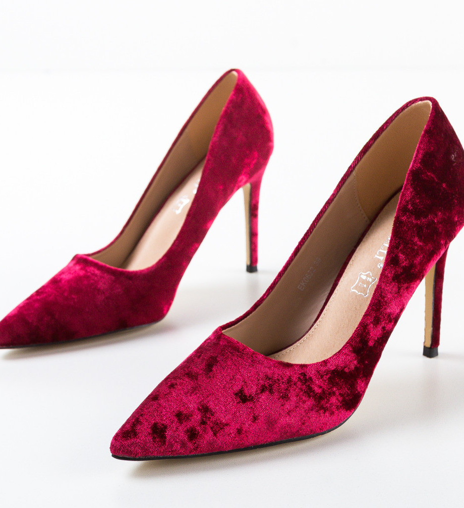 Pantofi cu Toc Mahir Grena | Eleganta Asigurata - imagine 6