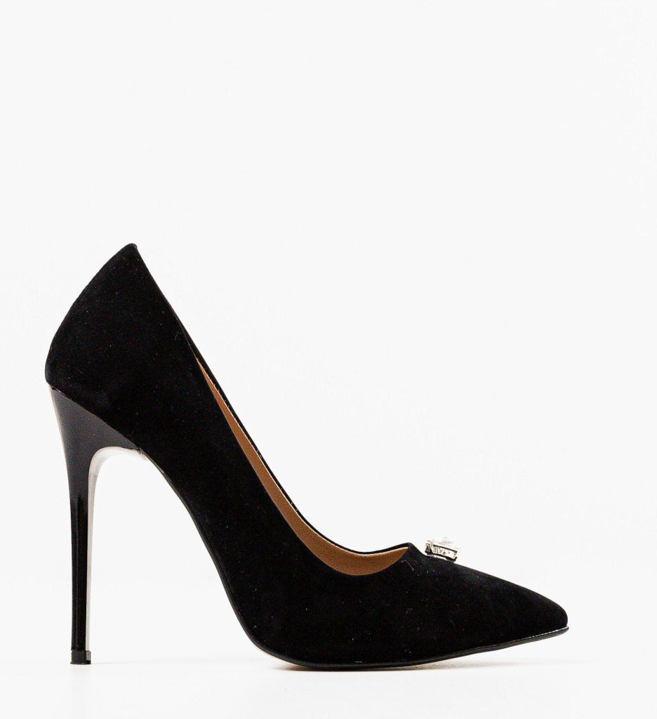 Pantofi Staly Negri cu Toc Eleganți - imagine 3