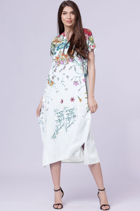 Rochie in floral Rosa 99 | Design elegant