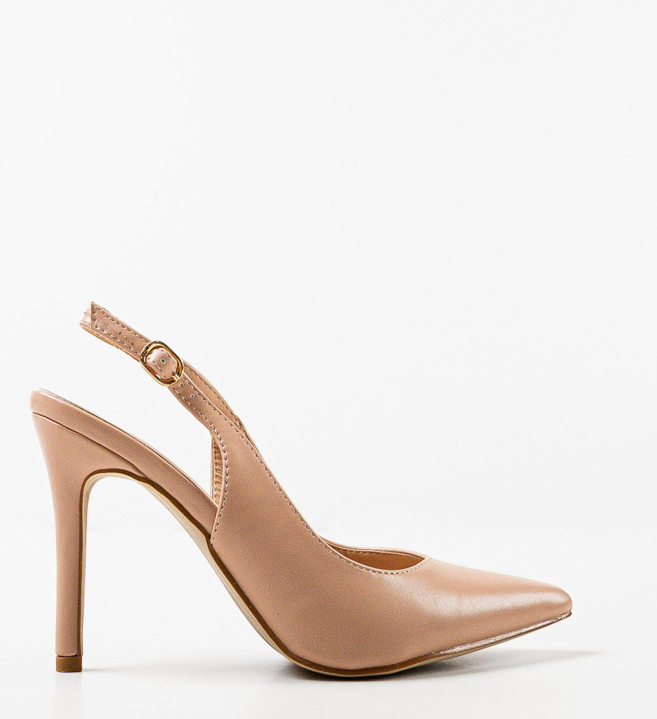 Pantofi cu Toc Amani Bej | Eleganță și Stil - imagine 6