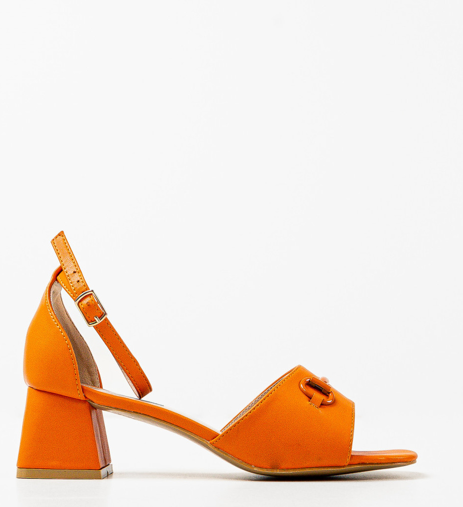 Sandale Lutgar Portocalii | Eleganță și Stil - imagine 5