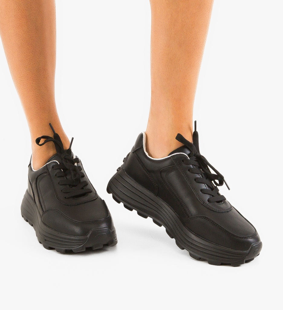 Sneakers Dama Lelalo Negri - Confort & Stil - imagine 2
