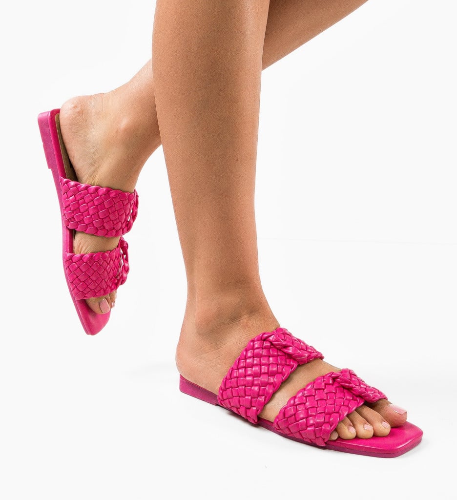 Papuci Dama Mateo Fuchsia | Confort și Stil - imagine 4