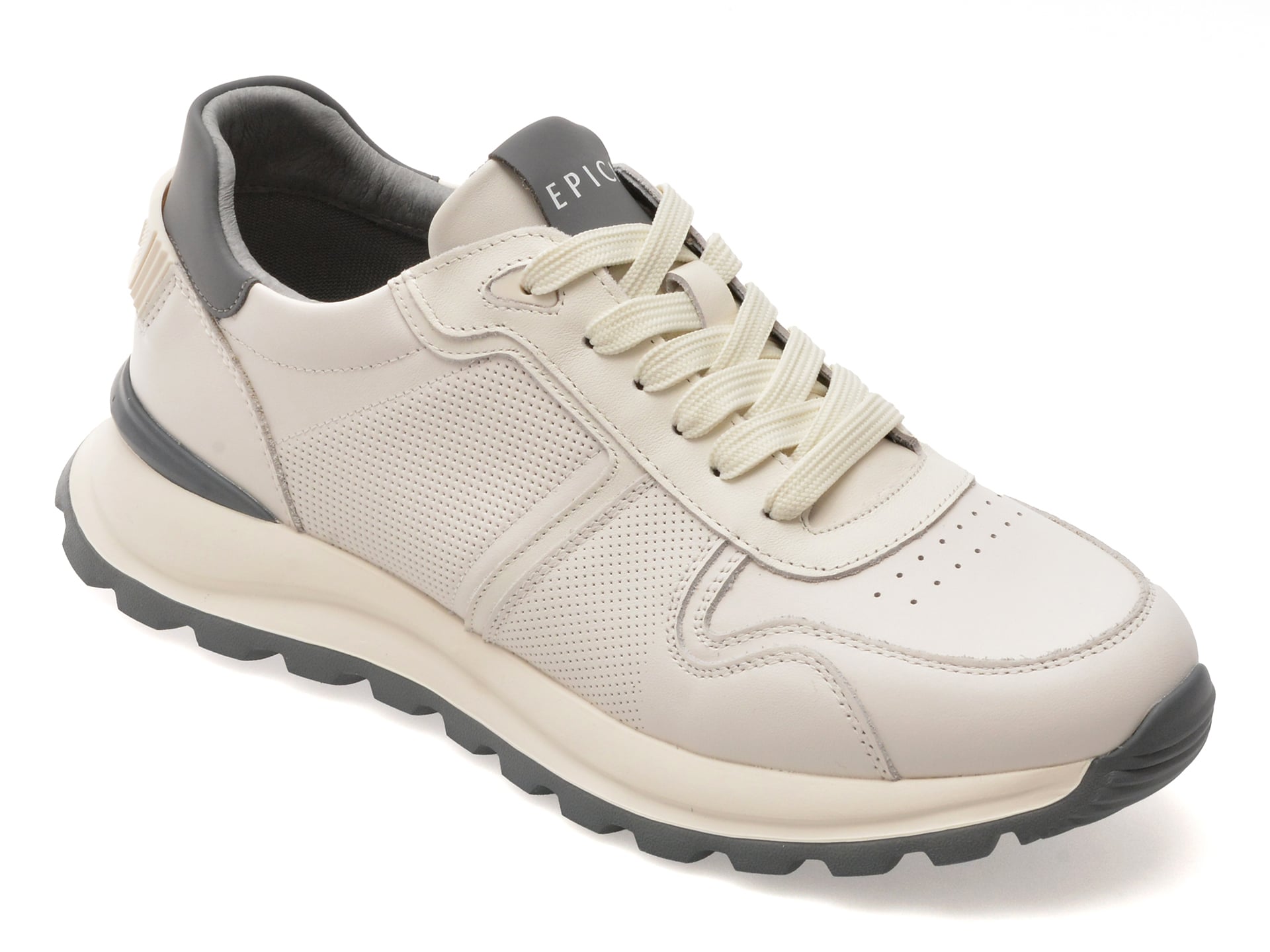 Pantofi Sport Epica din Piele Naturala, Alb