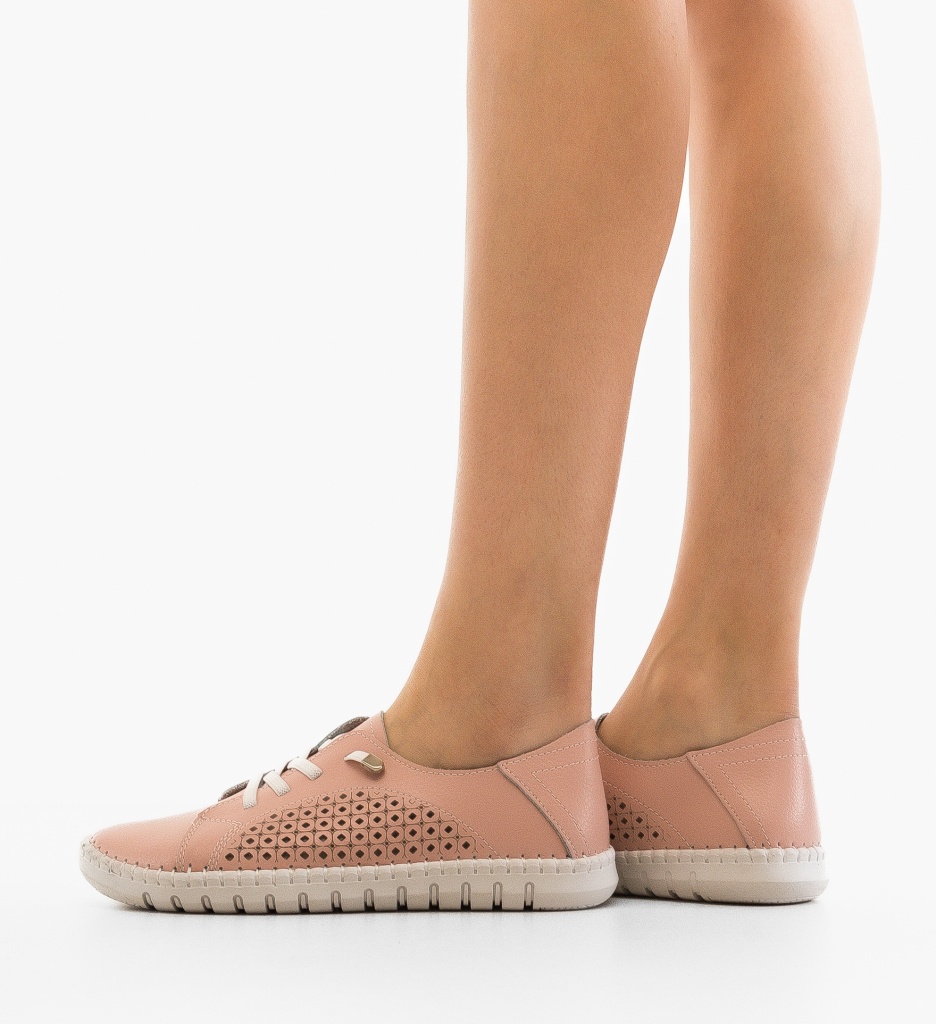 Pantofi Casual Rahima Roz - Confort și Stil - imagine 3