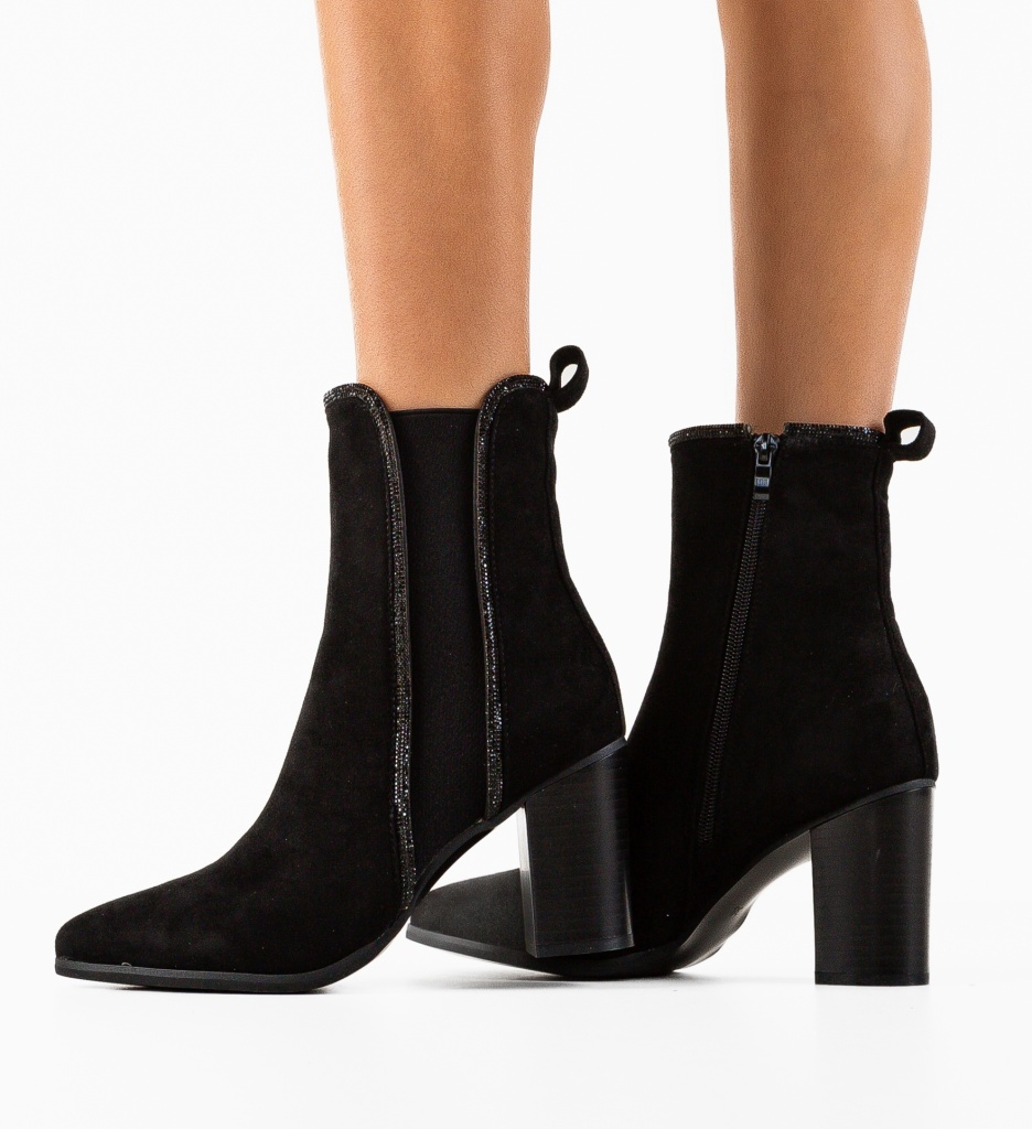 Botine Dama Capitani Negre | Stil & Confort - imagine 3