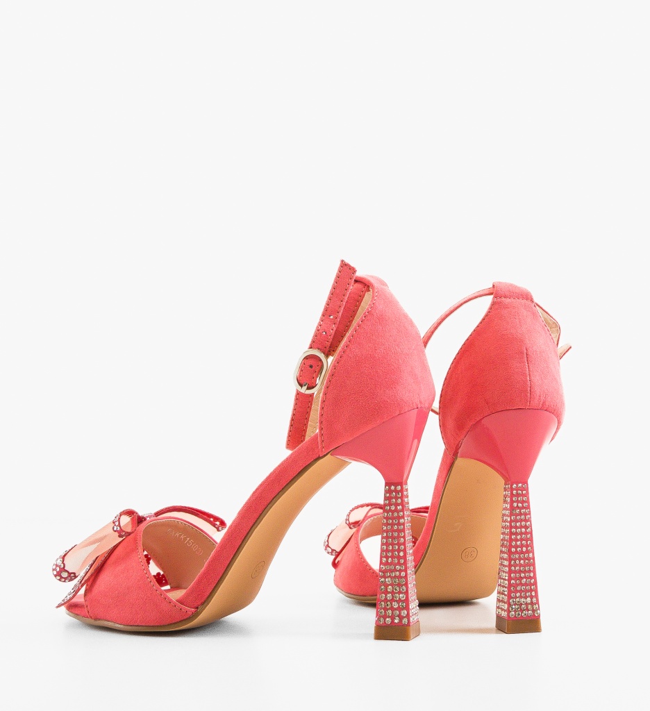 Sandale Toc Farme Fuchsia - Eleganță Max - imagine 5