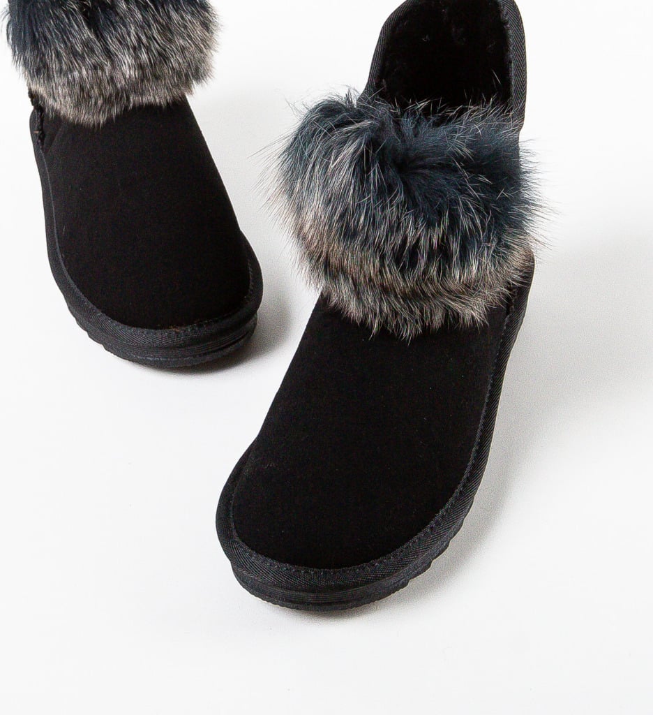 Cizme Dama Negre Tip Ugg | Confort si Stil - imagine 5