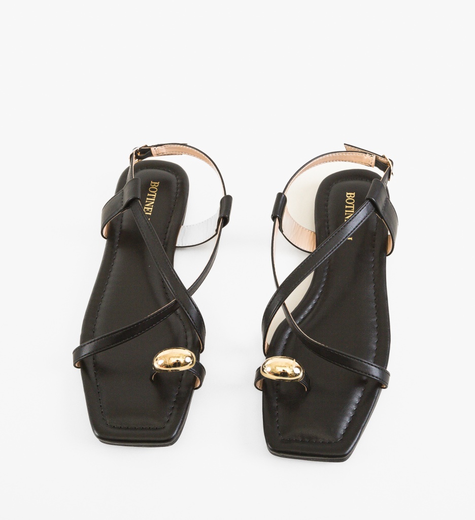 Sandale Dama Yusti Negre - Elegante și Confortabile - imagine 3