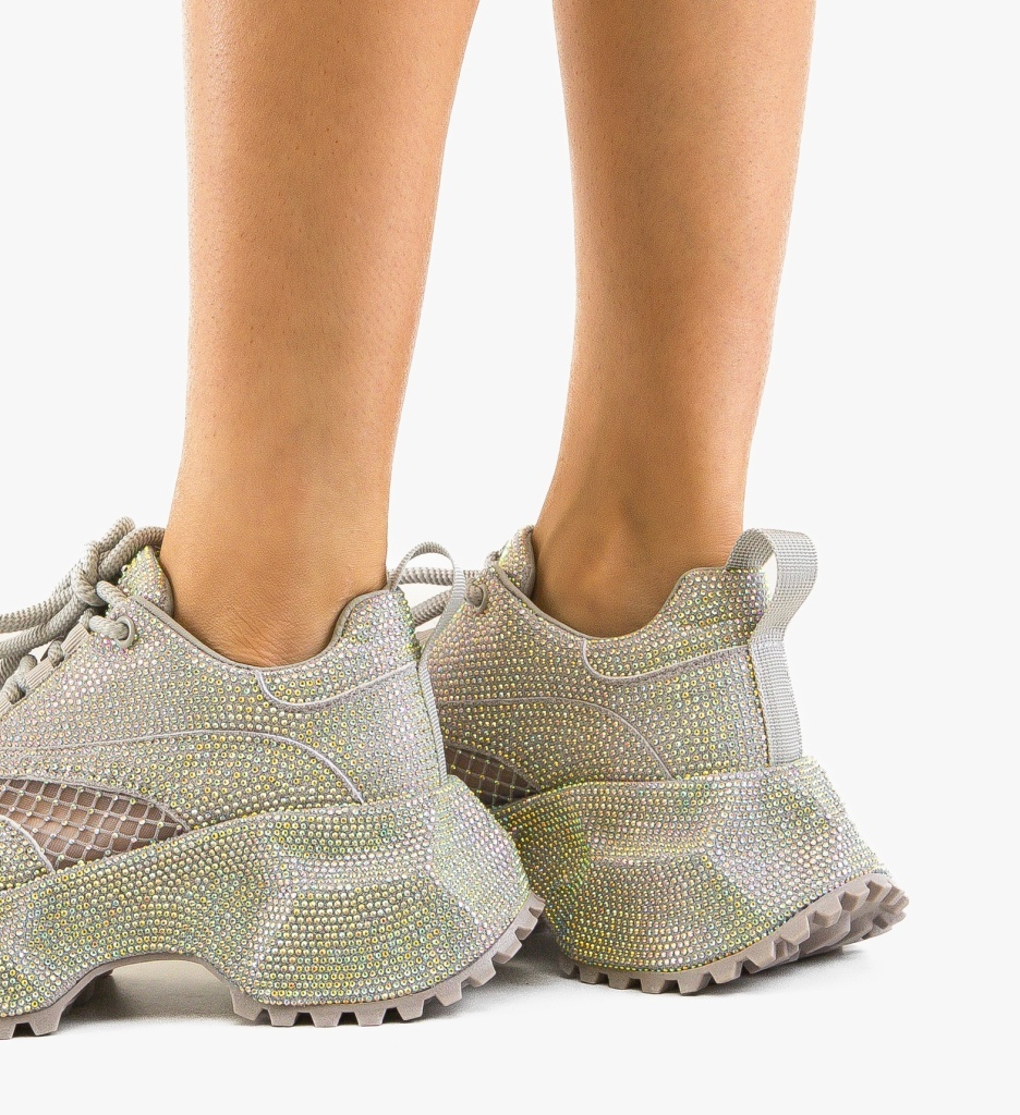 Sneakers Dama Gyfa Gri - Confort și Stil - imagine 3