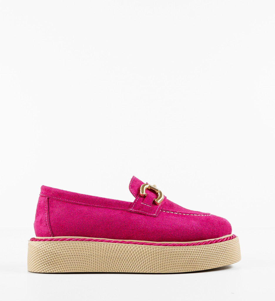 Pantofi Casual Selvie Fuchsia | Confort & Stil - imagine 5