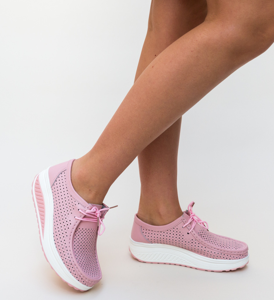 Pantofi Casual Baroco Roz - Eleganță și Confort - imagine 2