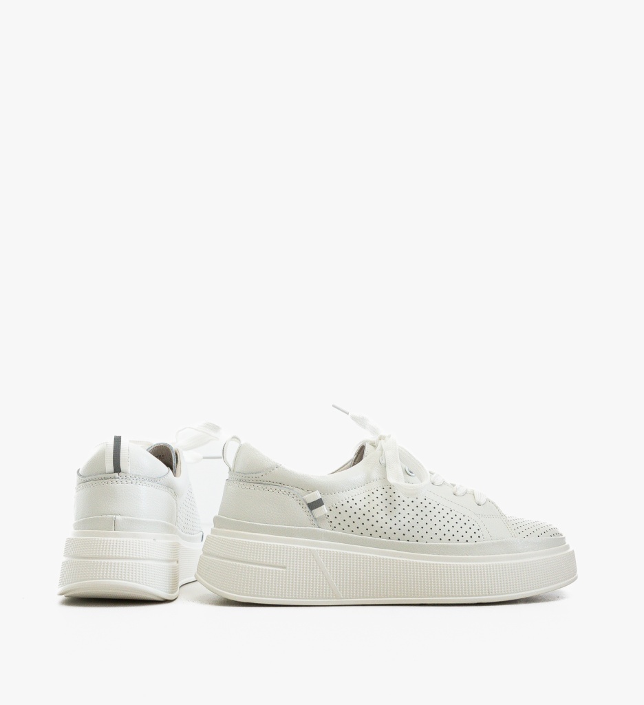 Pantofi Casual Papaye Albi – Eleganță și Confort - imagine 5