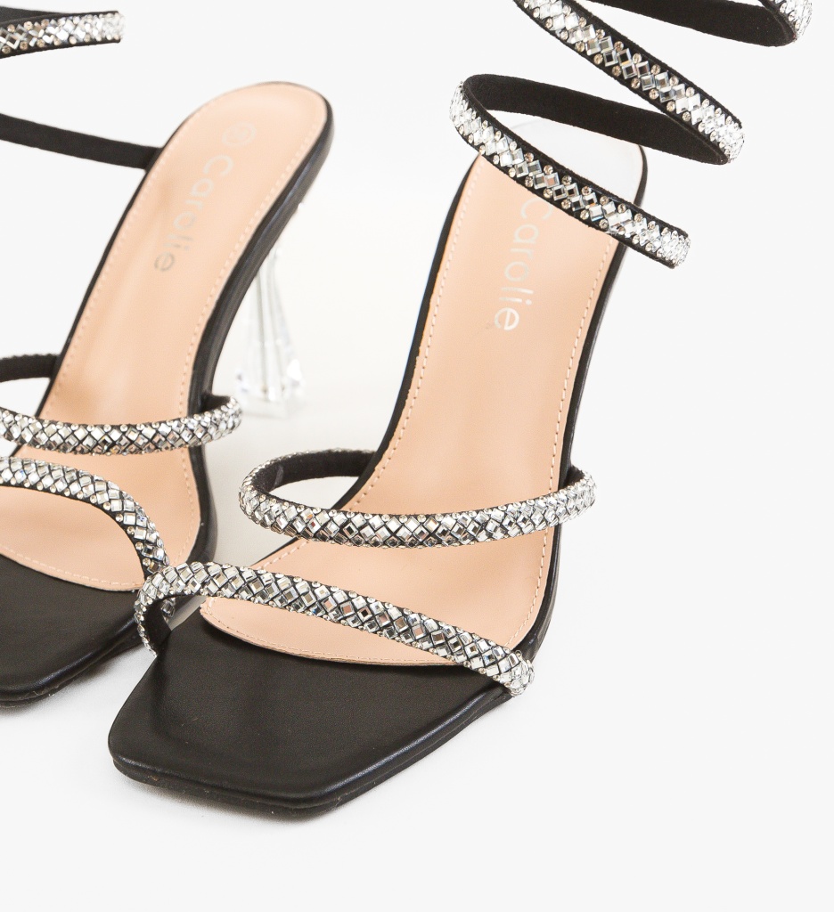 Sandale cu toc Cooper Negre - Eleganță și Stil - imagine 12