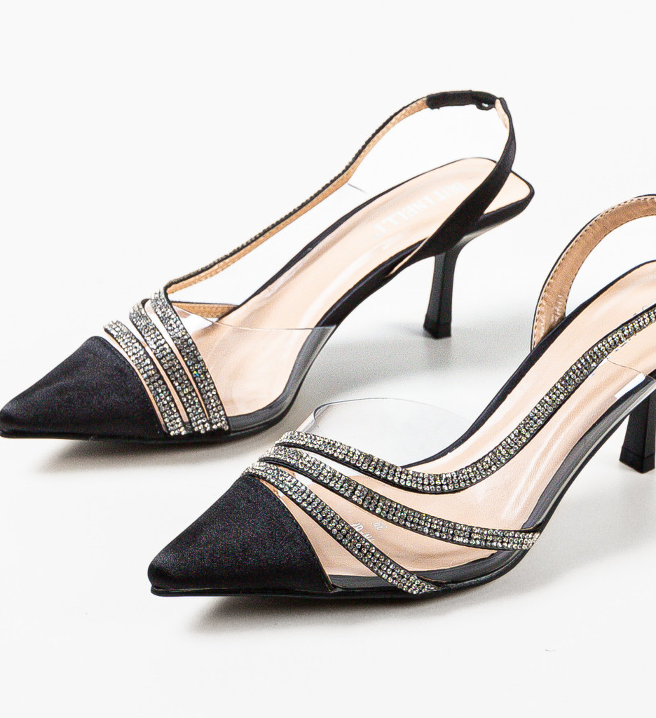Pantofi cu Toc Yildiz Negri | Eleganță Urbană - imagine 6