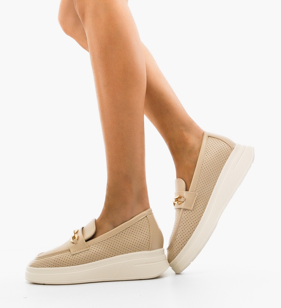 Pantofi Casual Bobby Bej - Confort și Stil - imagine 4