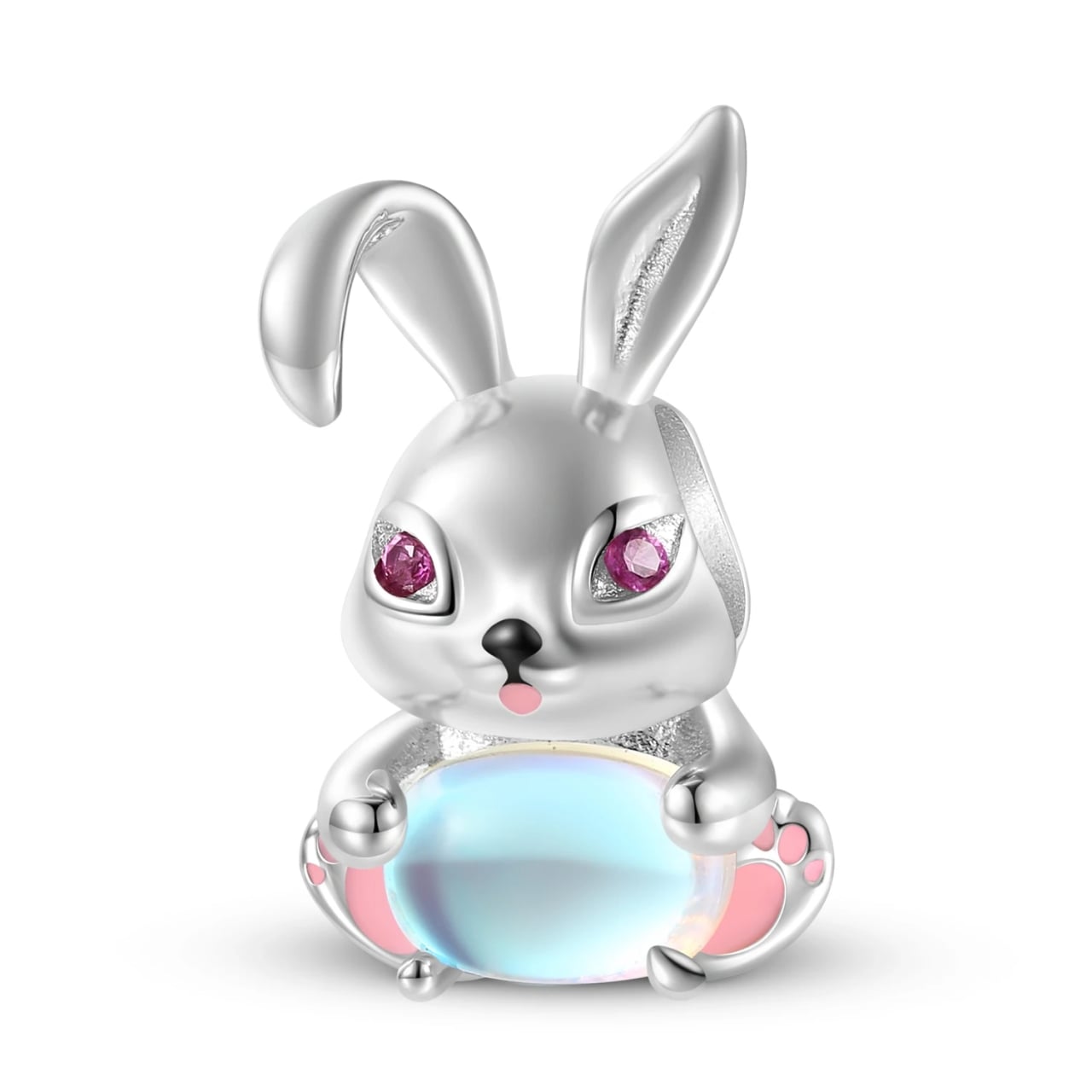 Charm Iepuras Argint 925 Delis | Talisman Norocos