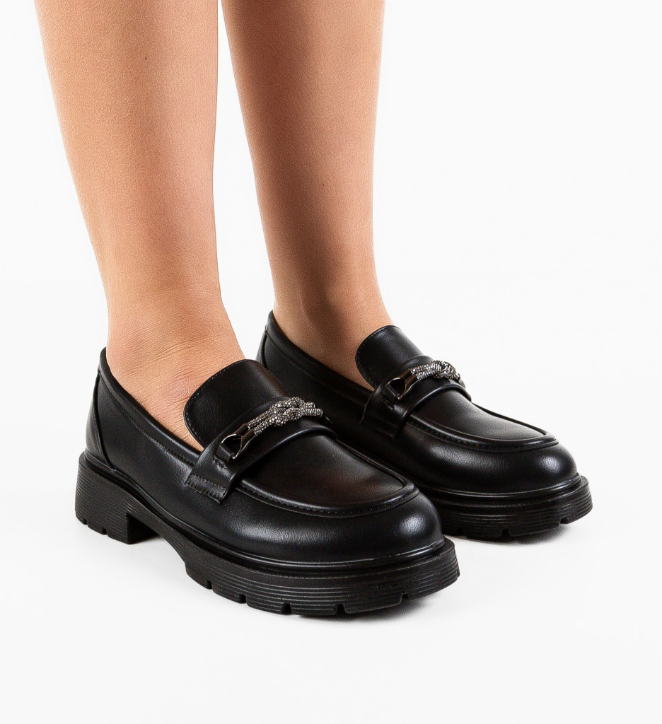 Pantofi Casual Rishi Negri - Confort și Stil Zilnic
