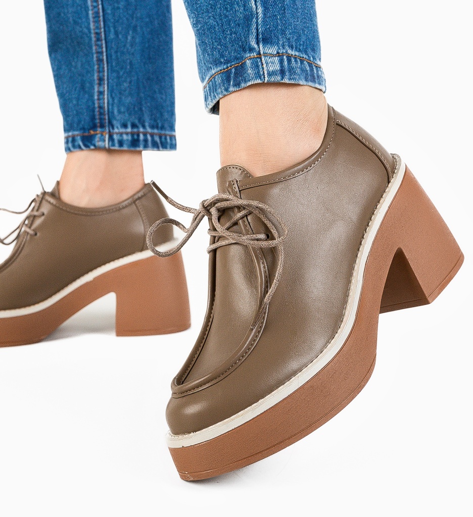 Pantofi Casual Aylmer Khaki | Confort & Stil - imagine 4
