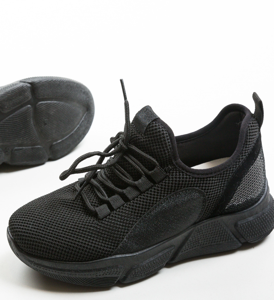 Recrada Pantofi Sport Negri - Confort Zilnic - imagine 4